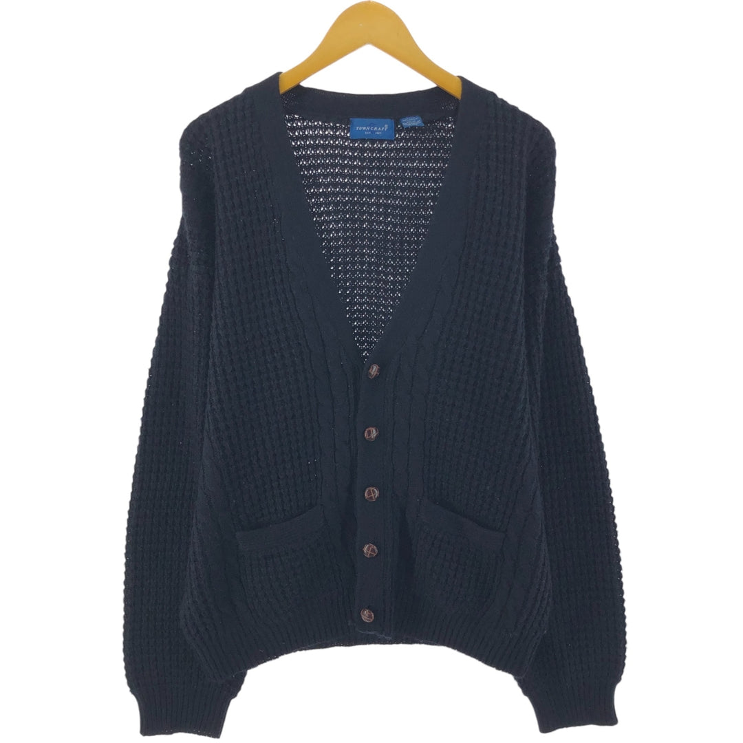90'S Town Craft Acrylic Knit Cardigan Men's XL Vintage /eaa520989