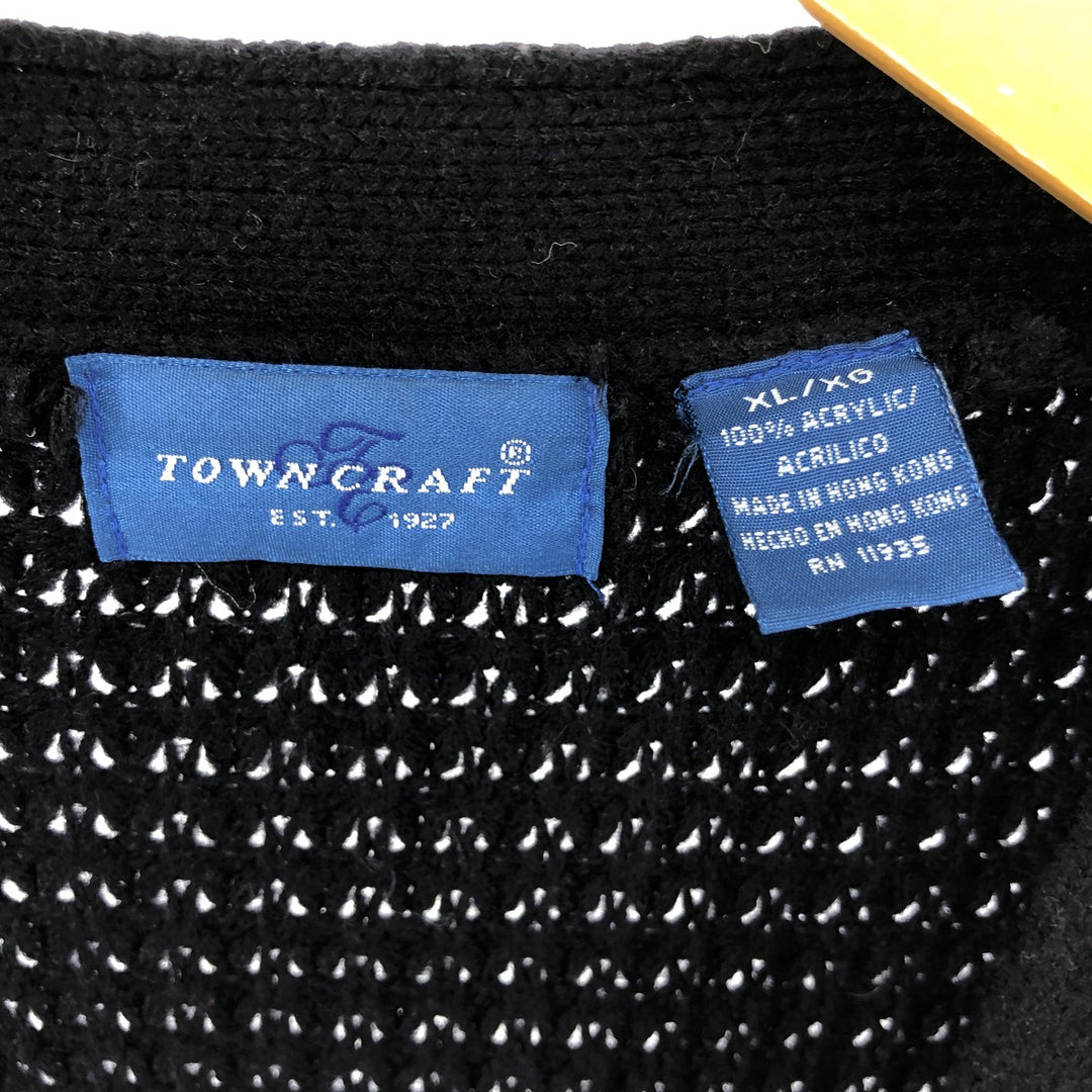 90'S Town Craft Acrylic Knit Cardigan Men's XL Vintage /eaa520989