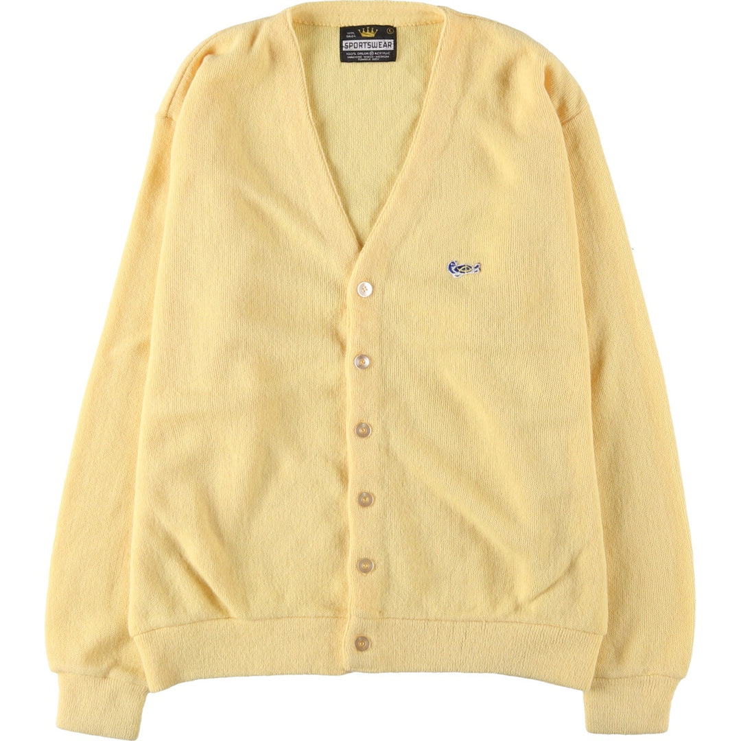 SPORTSWEAR Acrylic Knit Cardigan, Men's L size /eaa520991