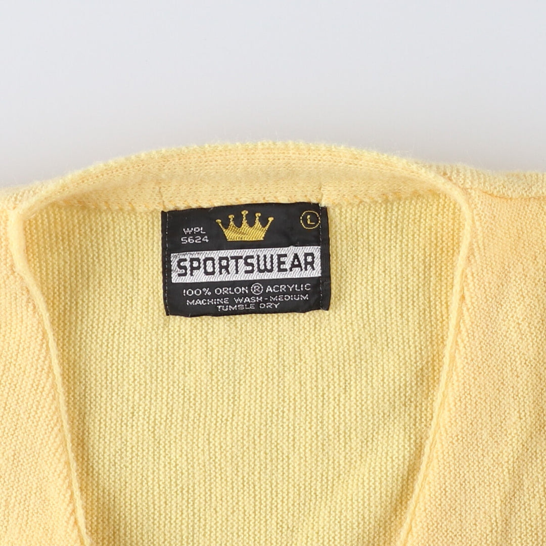 SPORTSWEAR Acrylic Knit Cardigan, Men's L size /eaa520991