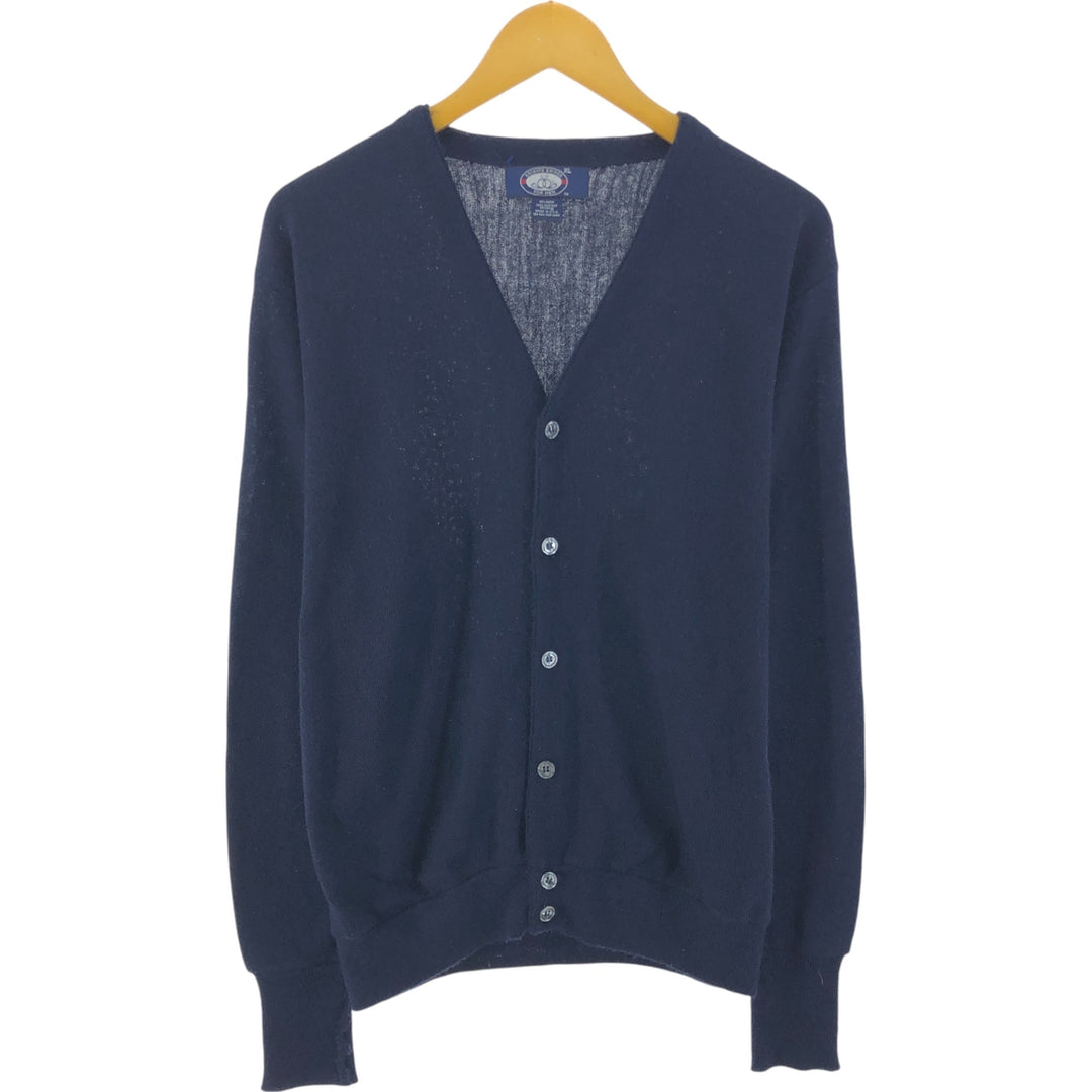 KNIGHTS BRIDGE FOR MEN Acrylic knit cardigan Made in USA Men's XL size /eaa520992