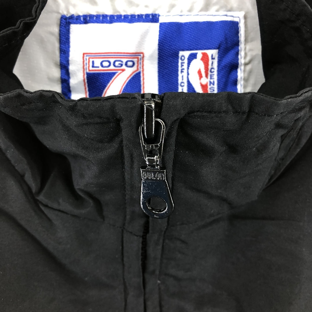 Vintage 1990'S LOGO7 NBA Chicago Bulls nylon jacket, size L, men's Nylon black type Vintage Second Hand