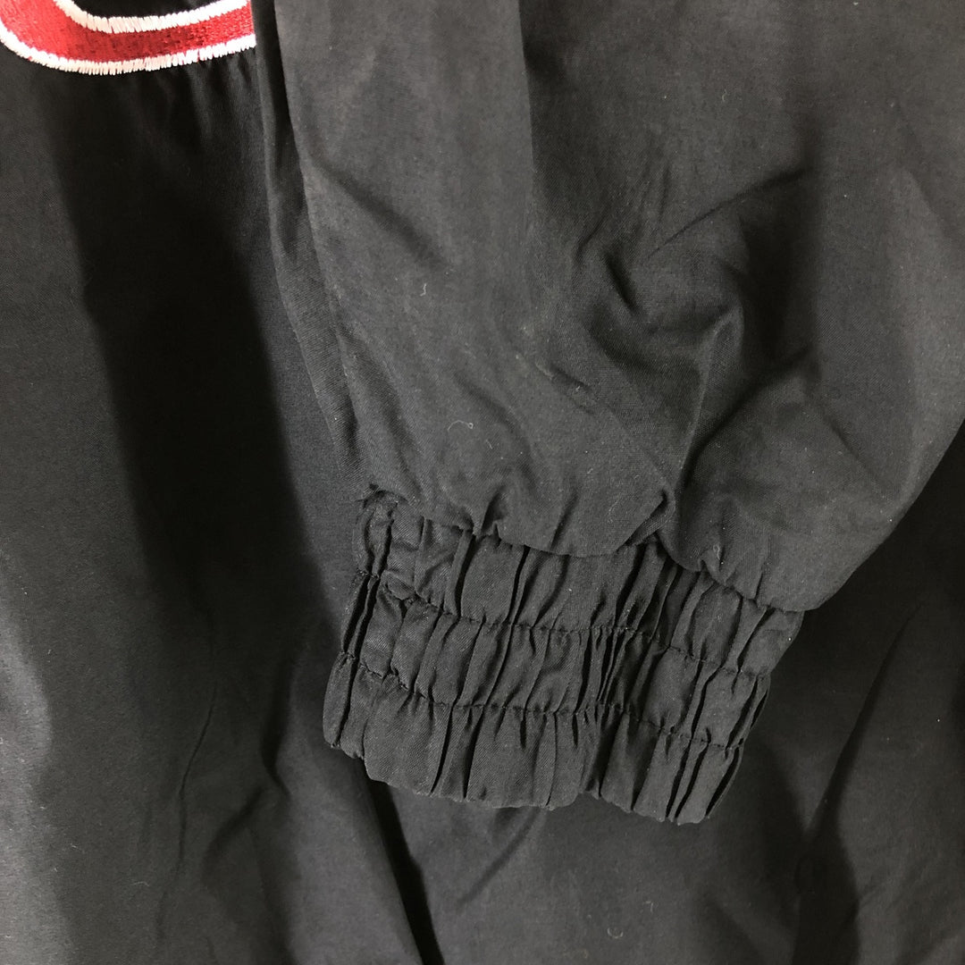 Vintage 1990'S LOGO7 NBA Chicago Bulls nylon jacket, size L, men's Nylon black type Vintage Second Hand