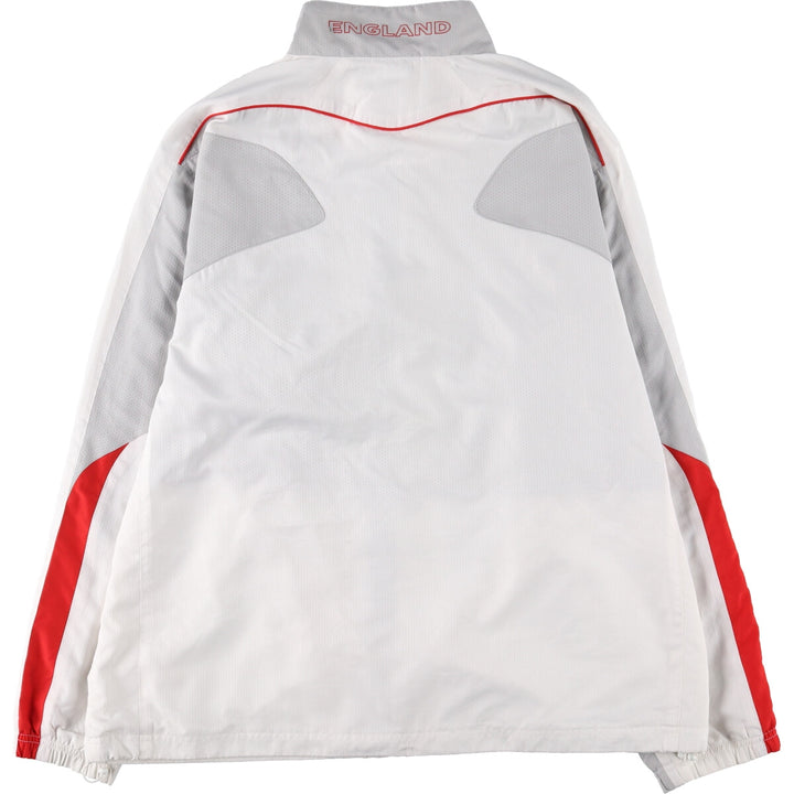 Vintage 90'S Umbro England zip-up jacket, men's size XL unclear white type Vintage Second Hand