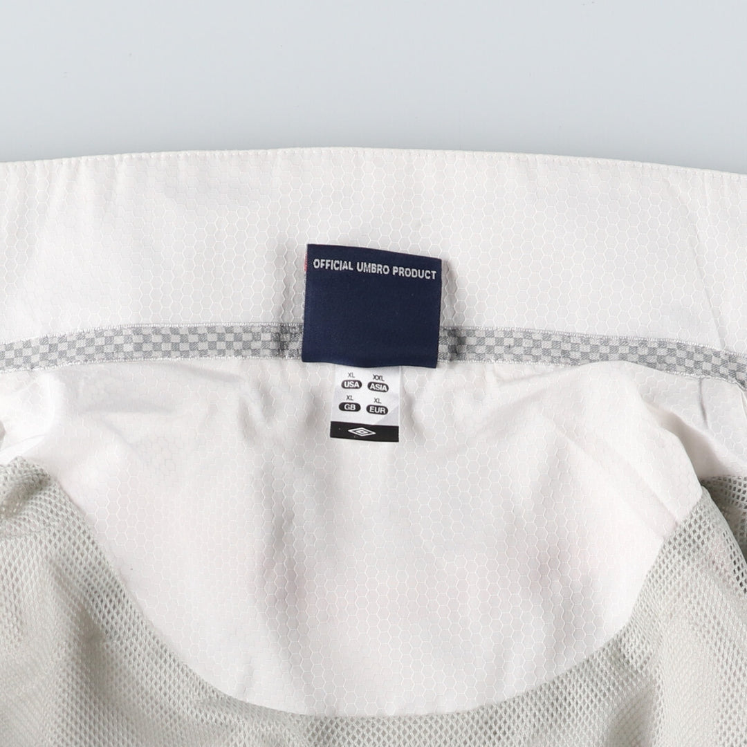 Vintage 90'S Umbro England zip-up jacket, men's size XL unclear white type Vintage Second Hand