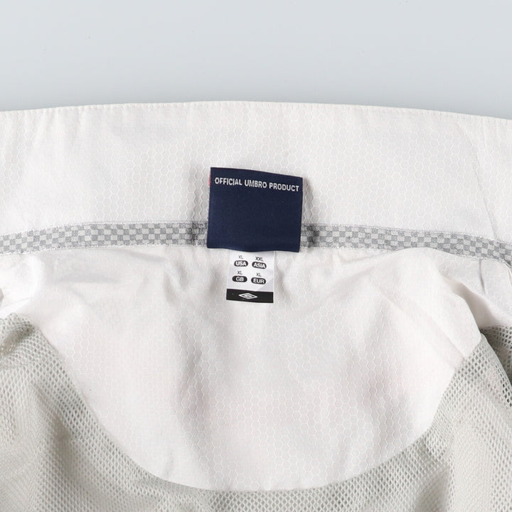 Vintage 90'S Umbro England zip-up jacket, men's size XL unclear white type Vintage Second Hand
