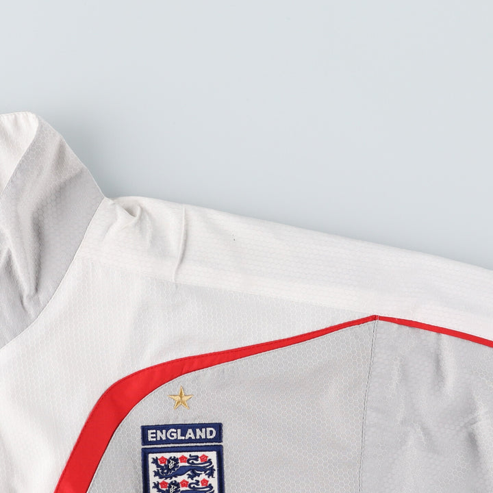 Vintage 90'S Umbro England zip-up jacket, men's size XL unclear white type Vintage Second Hand