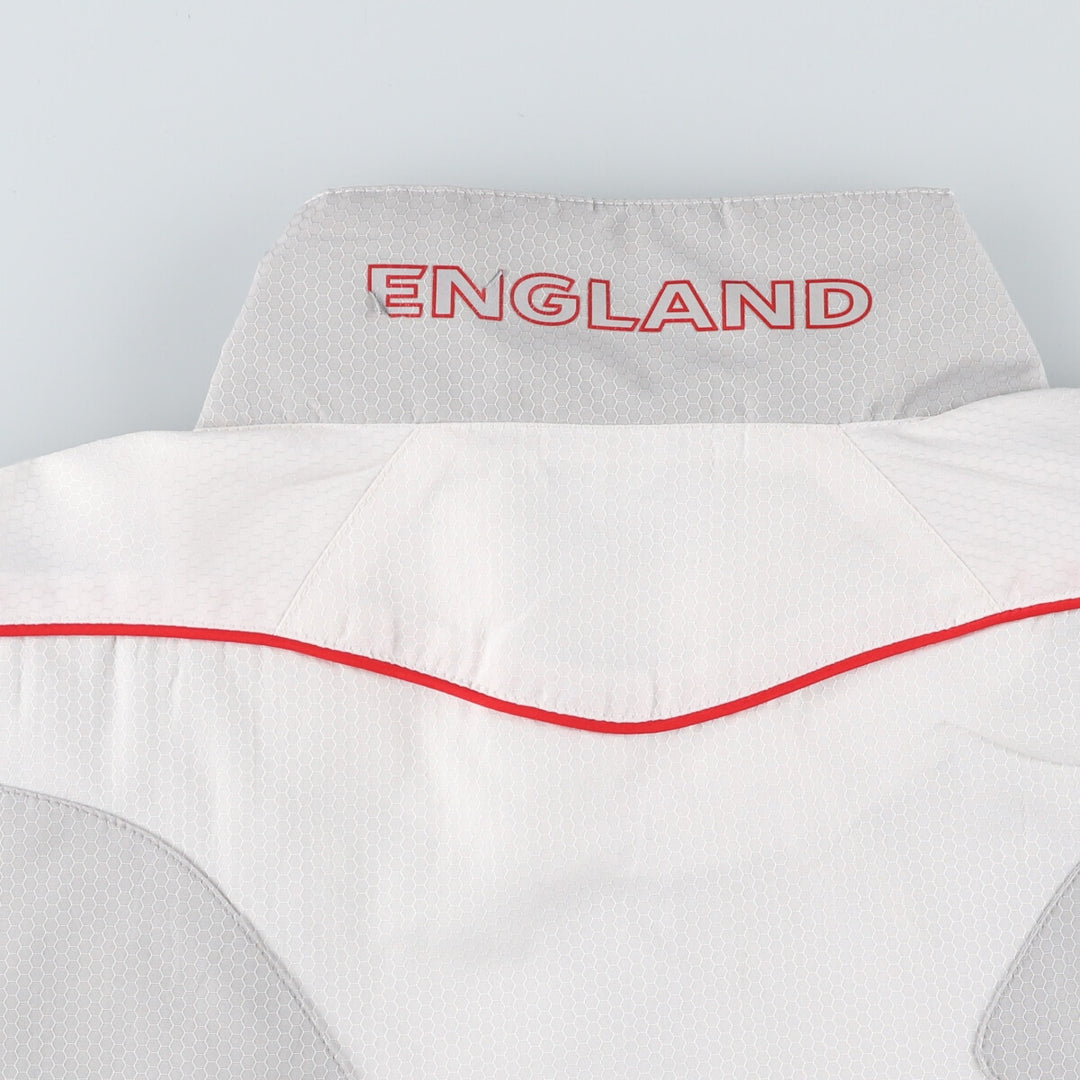 Vintage 90'S Umbro England zip-up jacket, men's size XL unclear white type Vintage Second Hand