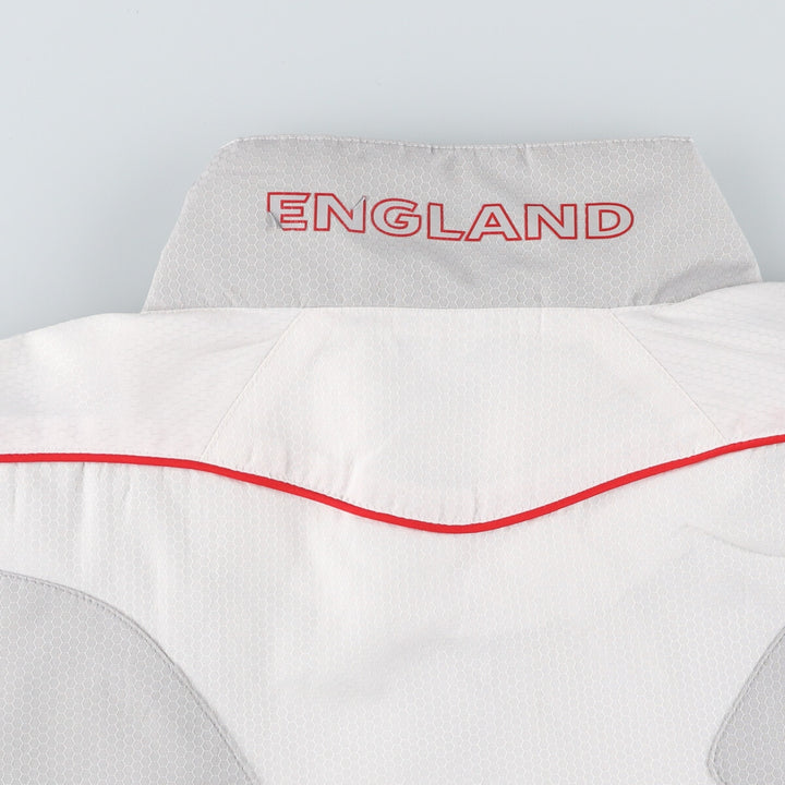 Vintage 90'S Umbro England zip-up jacket, men's size XL unclear white type Vintage Second Hand