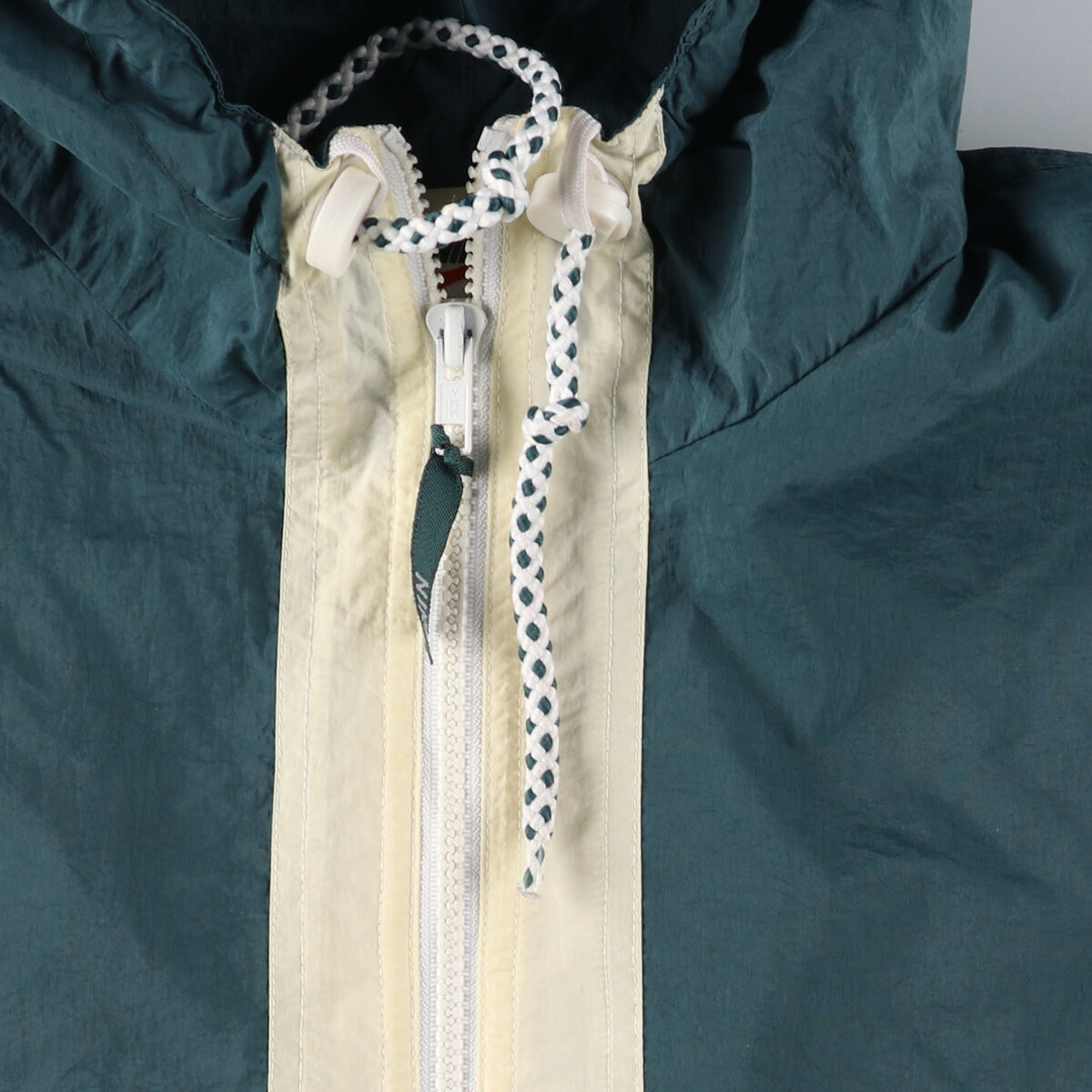 90'S Nike Back Logo Half Zip Nylon Pullover Hoodie Men's L Size Vintage /eaa521046