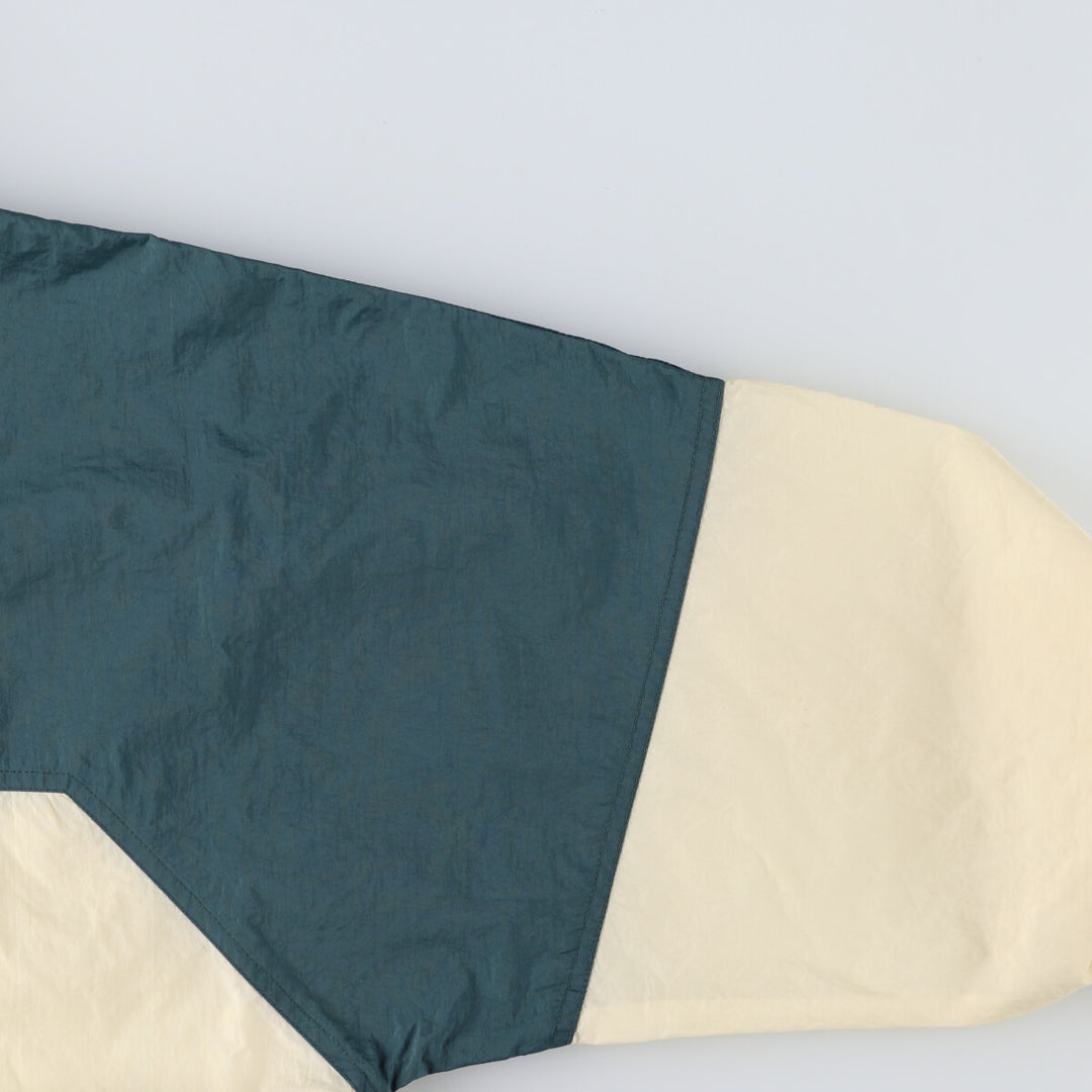 90'S Nike Back Logo Half Zip Nylon Pullover Hoodie Men's L Size Vintage /eaa521046