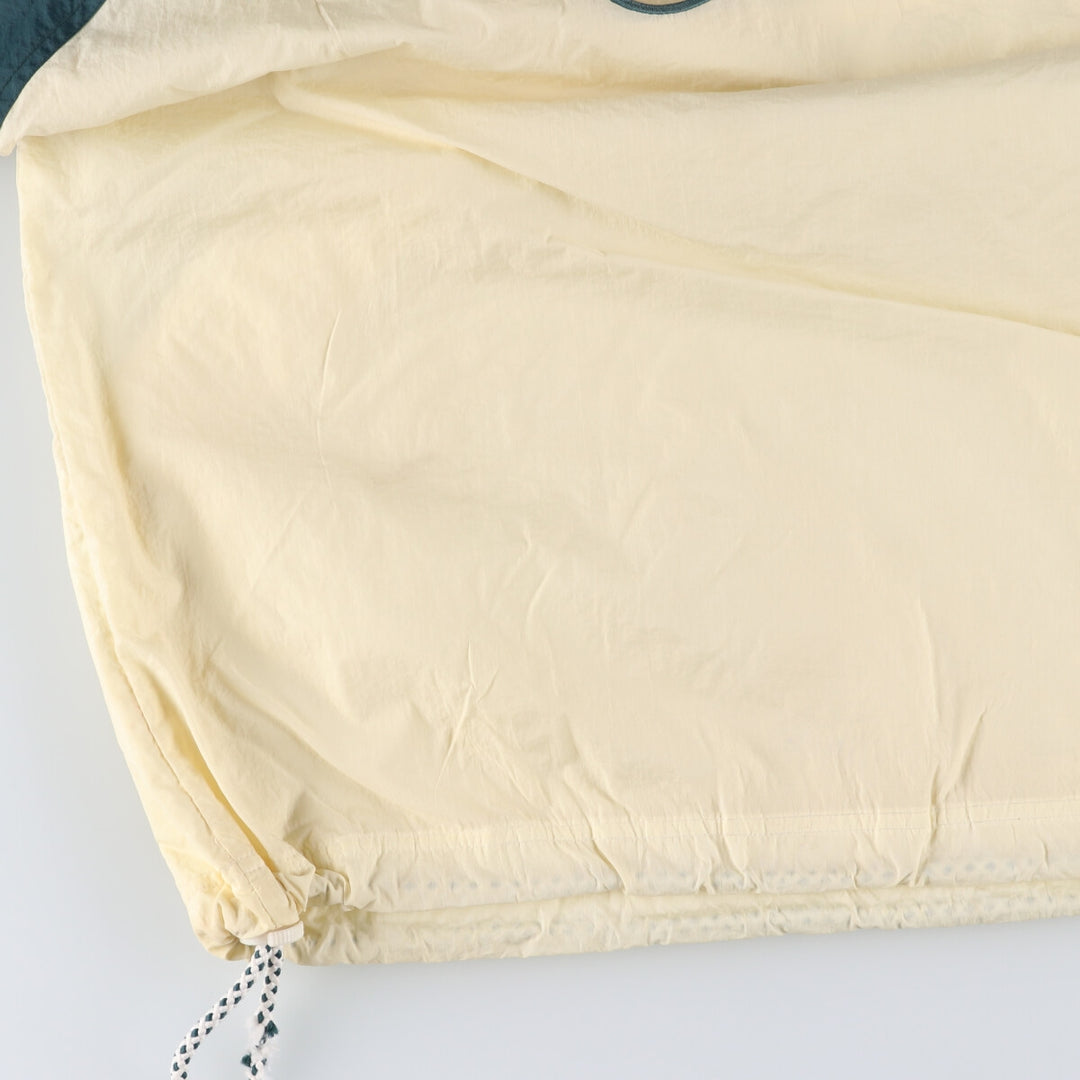 90'S Nike Back Logo Half Zip Nylon Pullover Hoodie Men's L Size Vintage /eaa521046