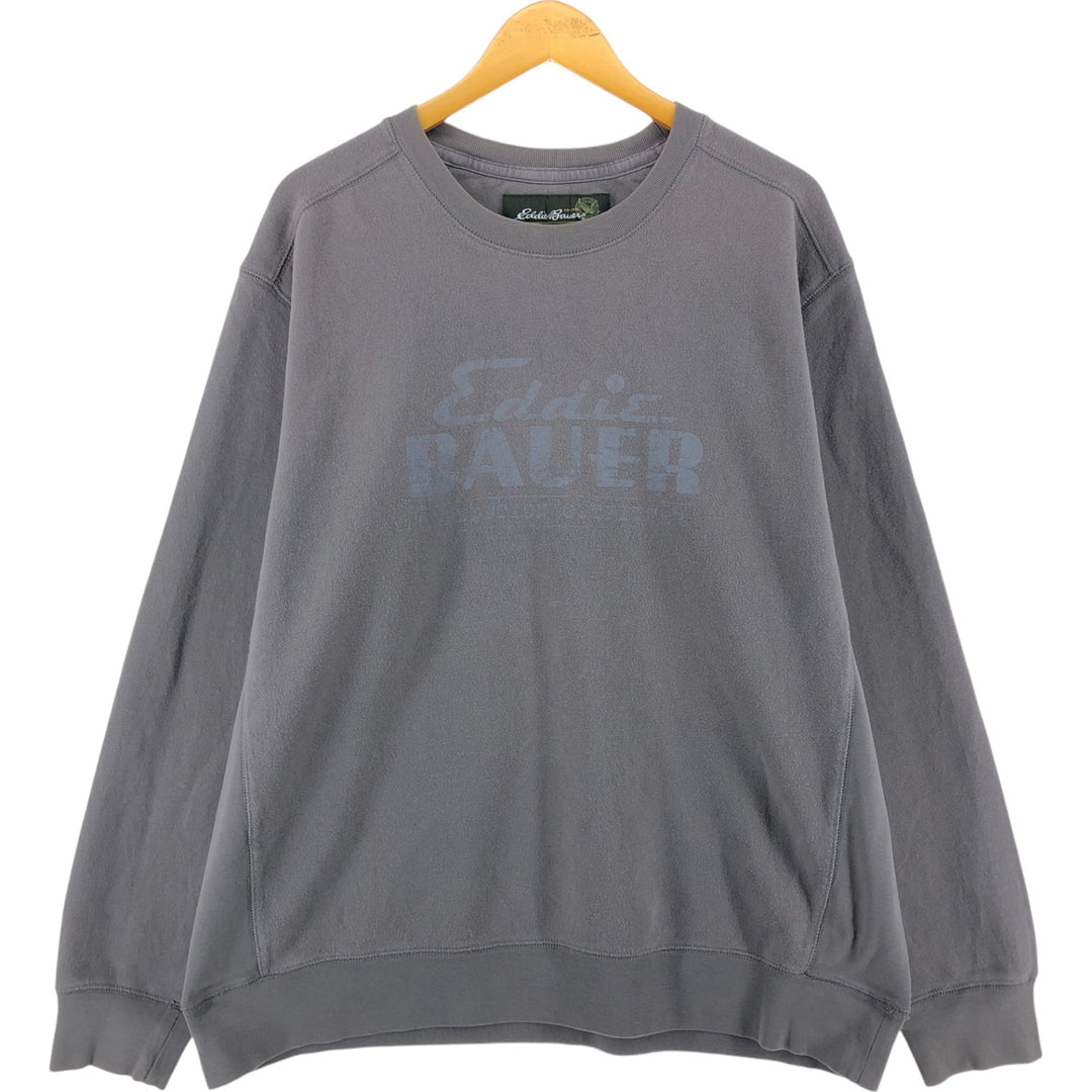 Eddie Bauer logo sweatshirt, men's size XL cotton Khaki type Vintage Second Hand