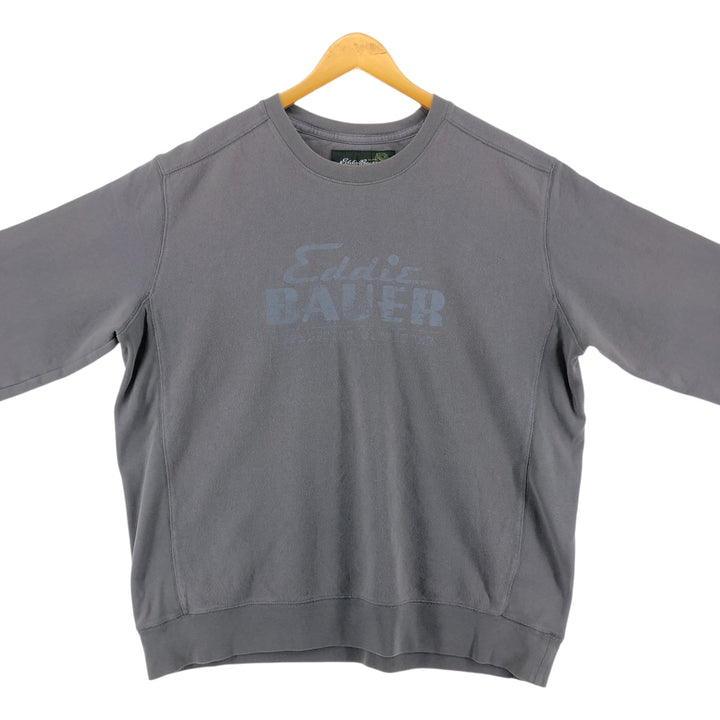 Eddie Bauer logo sweatshirt, men's size XL cotton Khaki type Vintage Second Hand