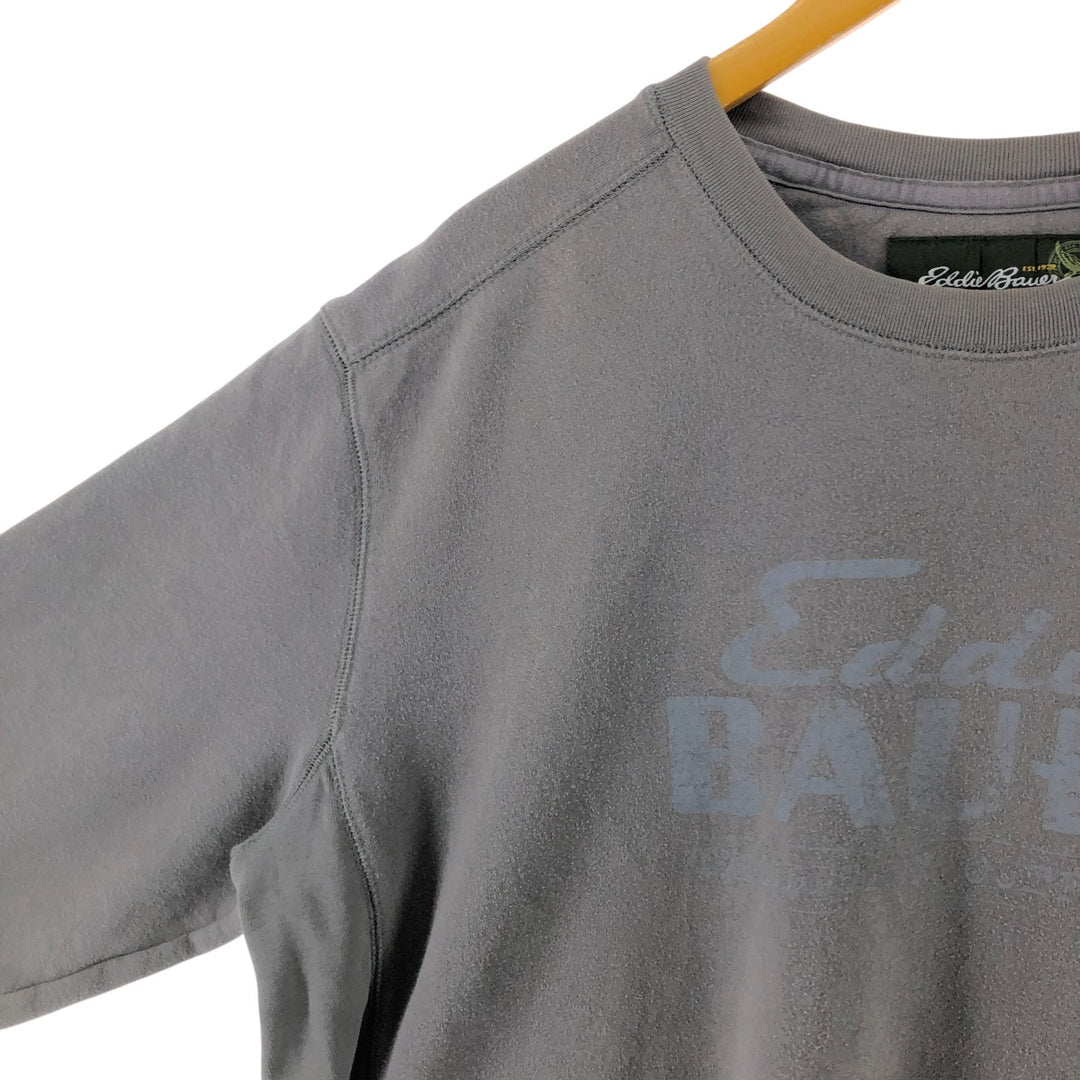 Eddie Bauer logo sweatshirt, men's size XL cotton Khaki type Vintage Second Hand