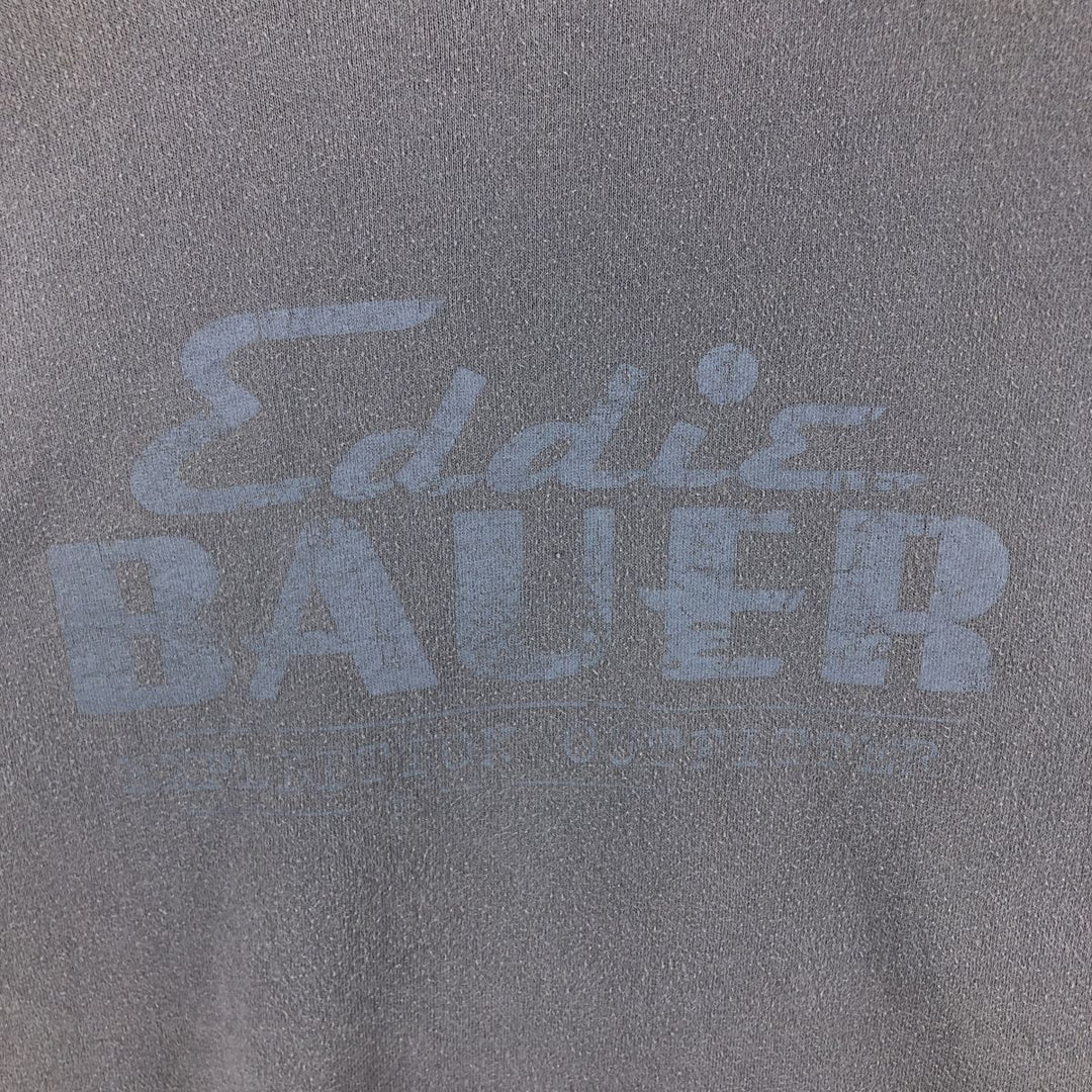 Eddie Bauer logo sweatshirt, men's size XL cotton Khaki type Vintage Second Hand