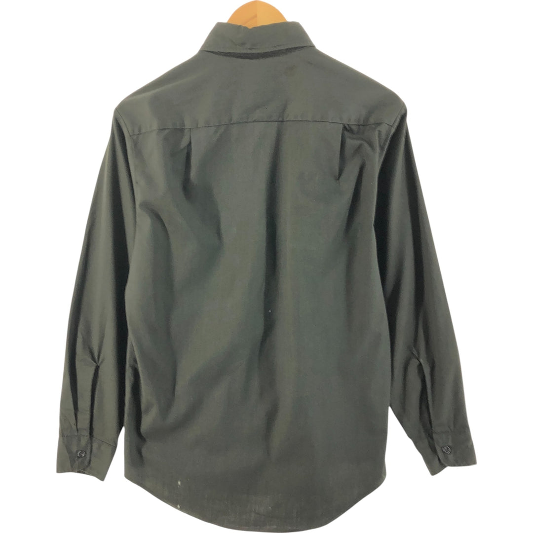 Vintage 1970'S Big Mac JC Penney long-sleeved work shirt, size M, men's unclear Khaki type sage green Vintage Second Hand