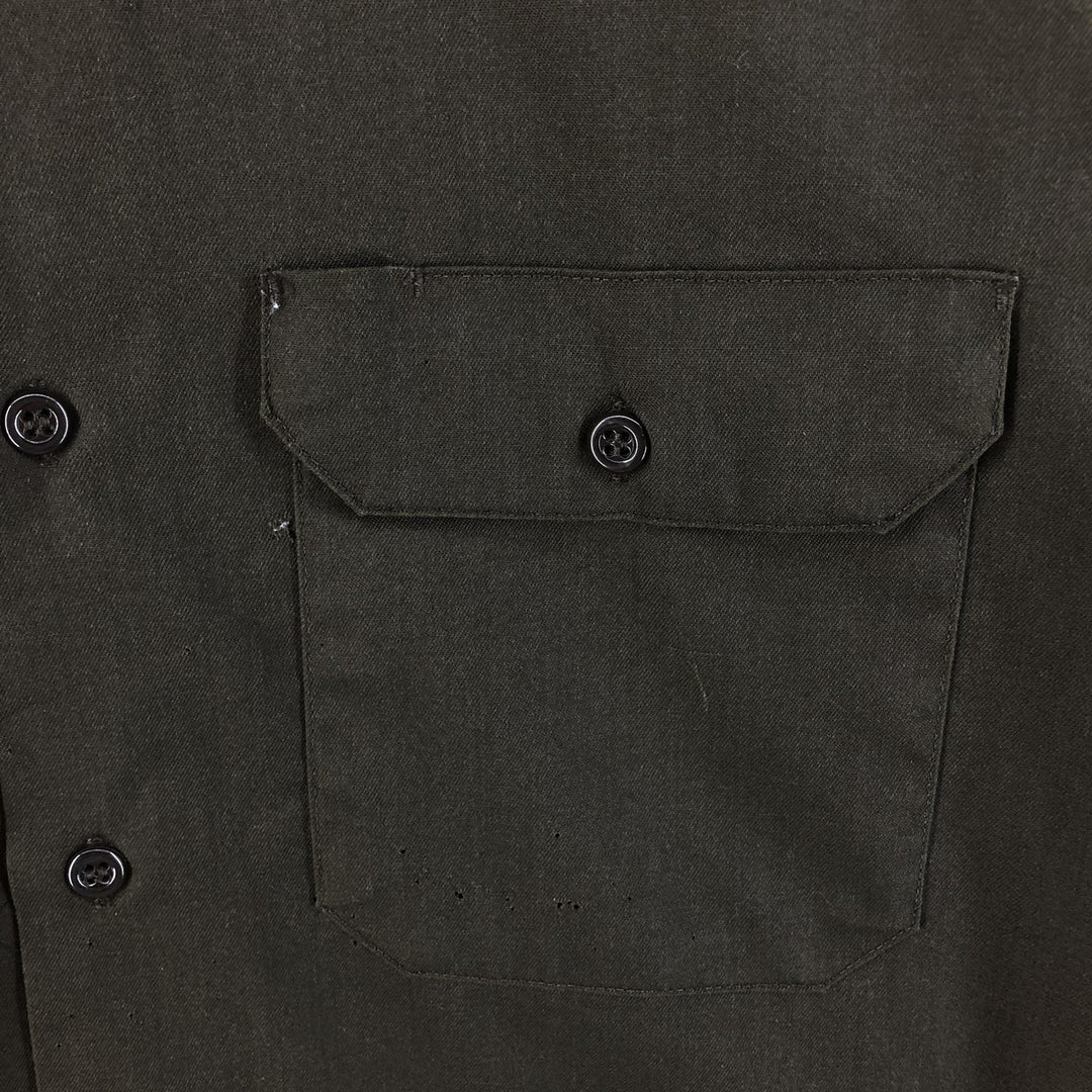 Vintage 1970'S Big Mac JC Penney long-sleeved work shirt, size M, men's unclear Khaki type sage green Vintage Second Hand