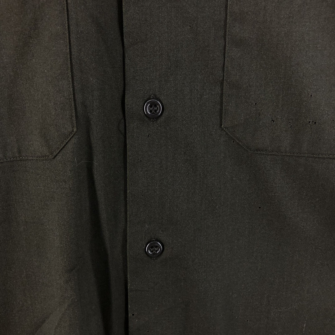 Vintage 1970'S Big Mac JC Penney long-sleeved work shirt, size M, men's unclear Khaki type sage green Vintage Second Hand