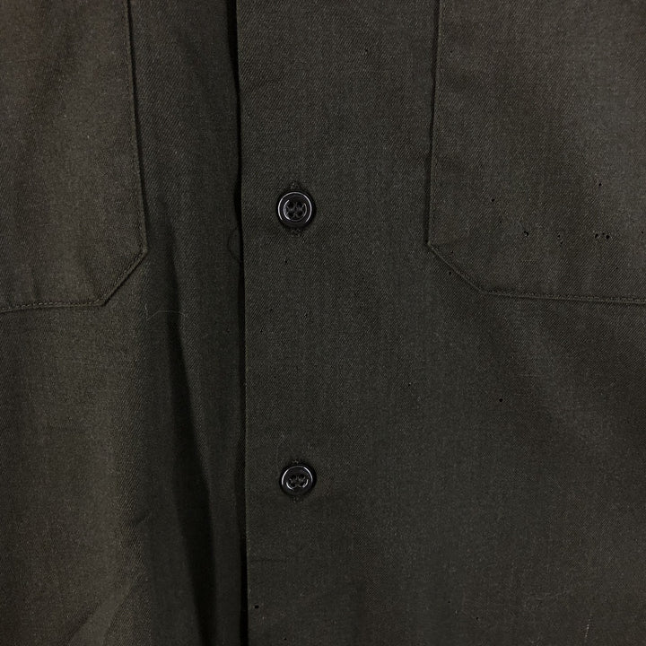 Vintage 1970'S Big Mac JC Penney long-sleeved work shirt, size M, men's unclear Khaki type sage green Vintage Second Hand