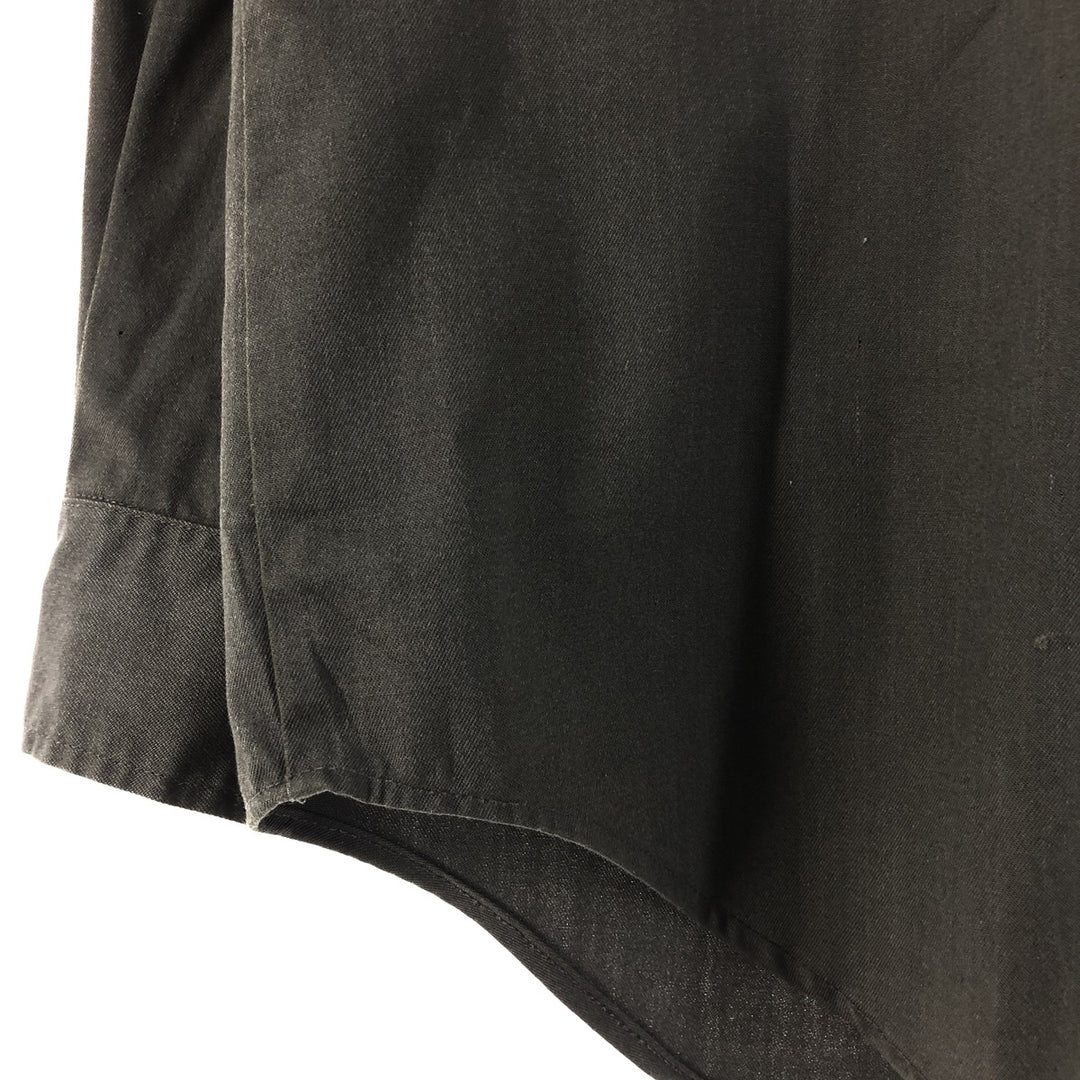 Vintage 1970'S Big Mac JC Penney long-sleeved work shirt, size M, men's unclear Khaki type sage green Vintage Second Hand