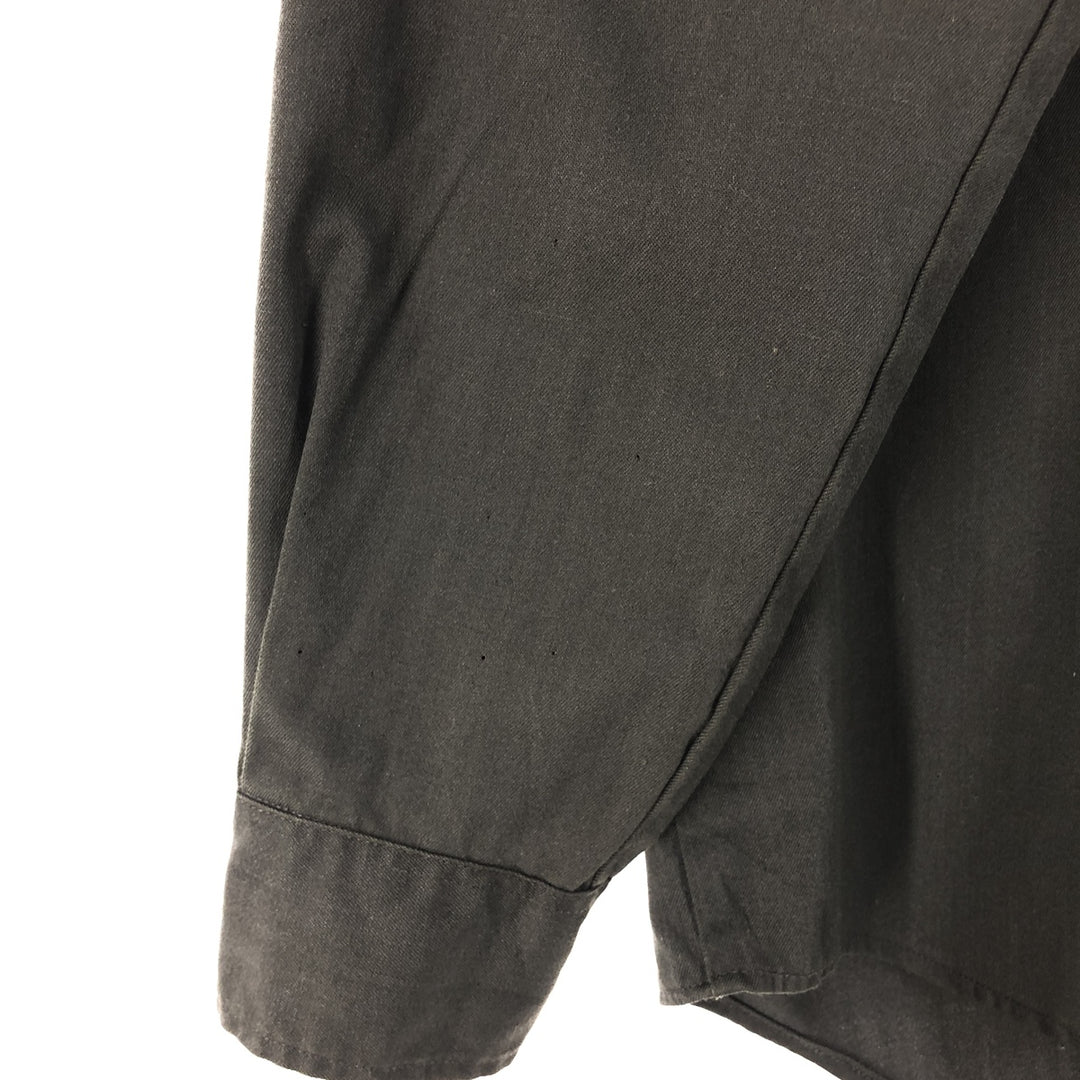 Vintage 1970'S Big Mac JC Penney long-sleeved work shirt, size M, men's unclear Khaki type sage green Vintage Second Hand