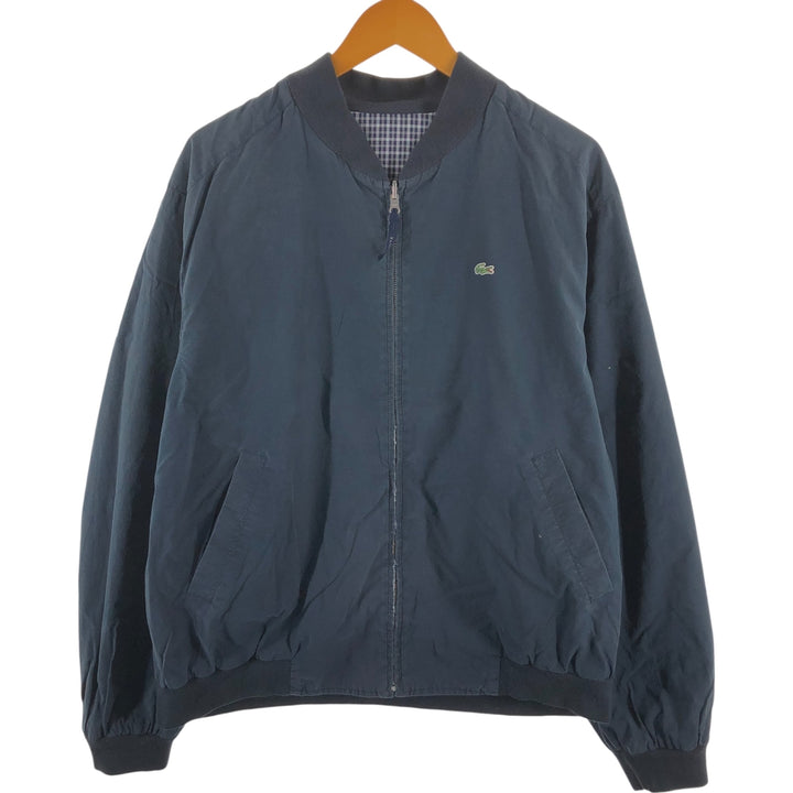 LACOSTE Check Pattern Reversible Windbreaker 60/8 Men's XL /eaa521121