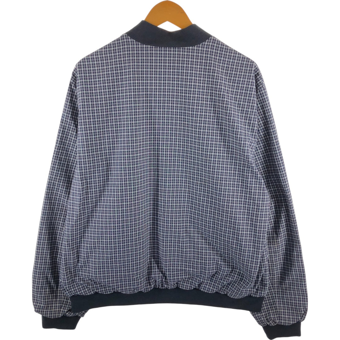 LACOSTE Check Pattern Reversible Windbreaker 60/8 Men's XL /eaa521121