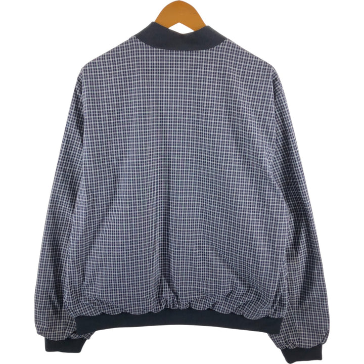 LACOSTE Check Pattern Reversible Windbreaker 60/8 Men's XL /eaa521121