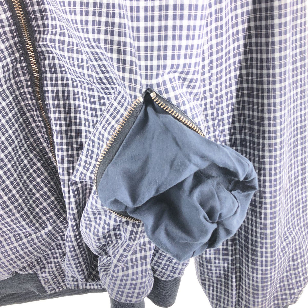 LACOSTE Check Pattern Reversible Windbreaker 60/8 Men's XL /eaa521121