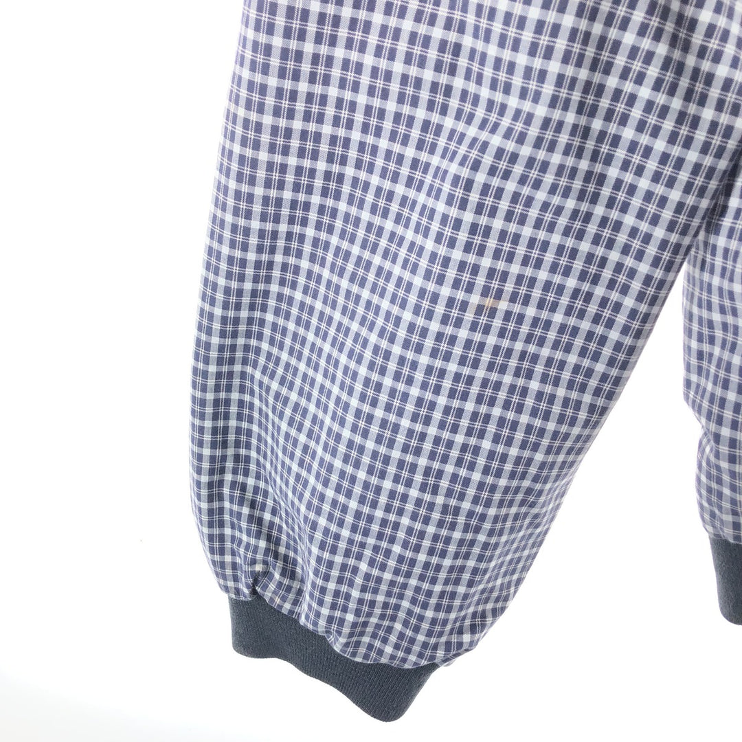 LACOSTE Check Pattern Reversible Windbreaker 60/8 Men's XL /eaa521121