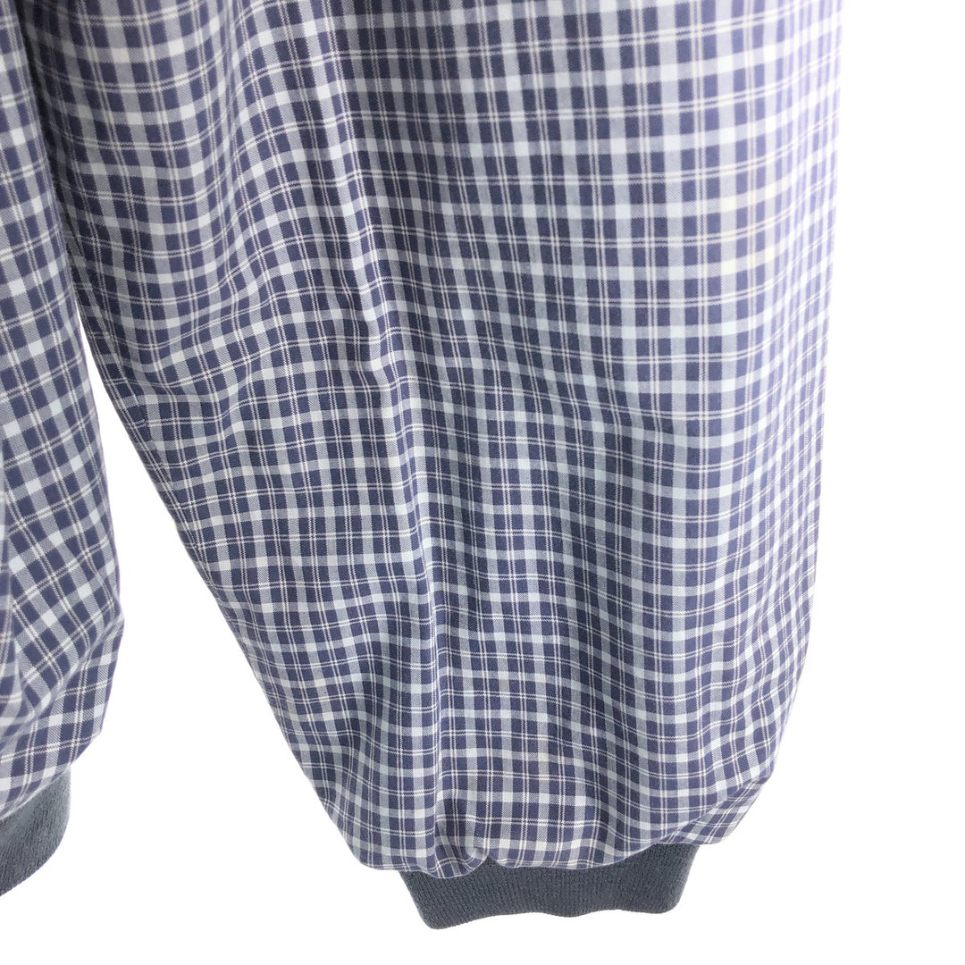 LACOSTE Check Pattern Reversible Windbreaker 60/8 Men's XL /eaa521121