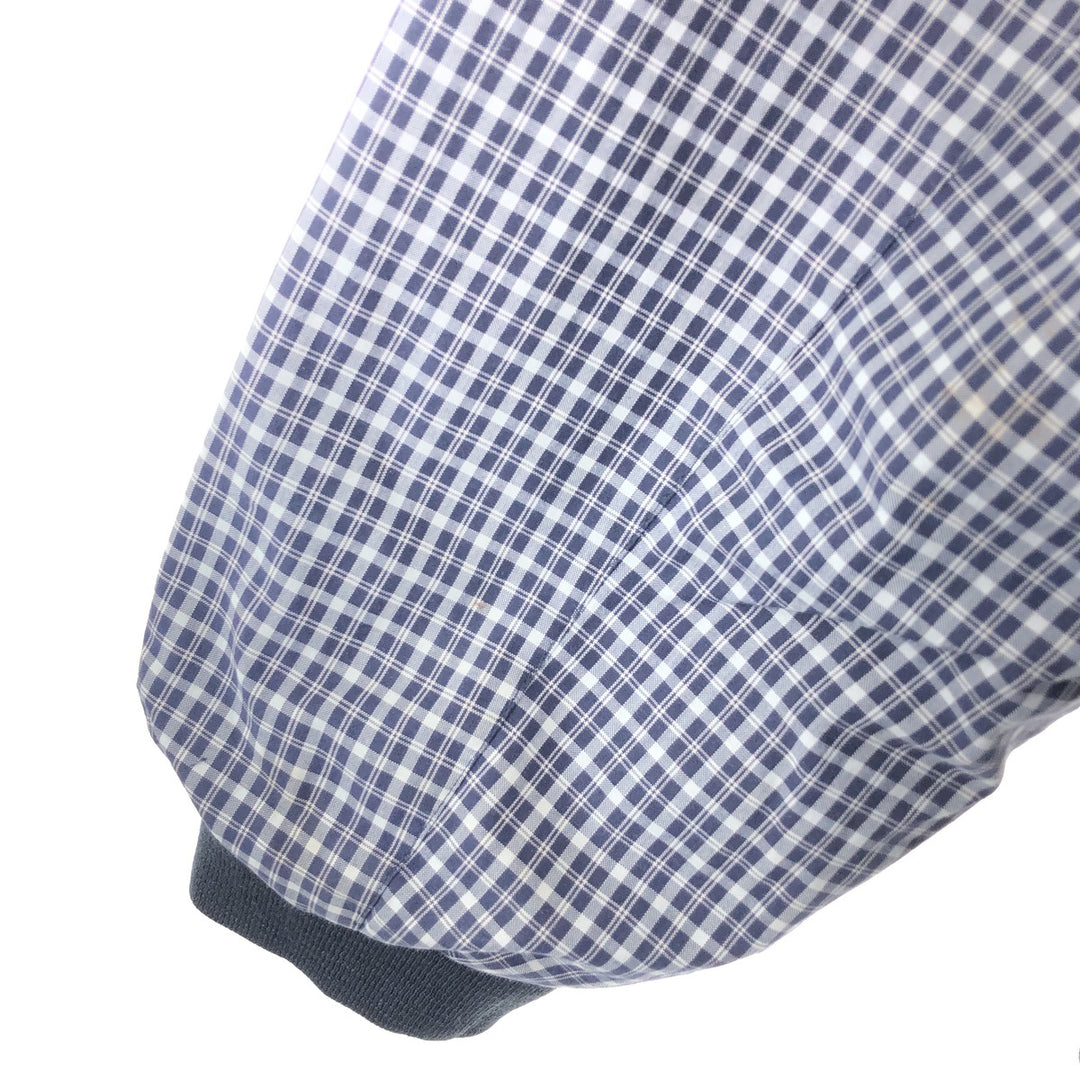 LACOSTE Check Pattern Reversible Windbreaker 60/8 Men's XL /eaa521121