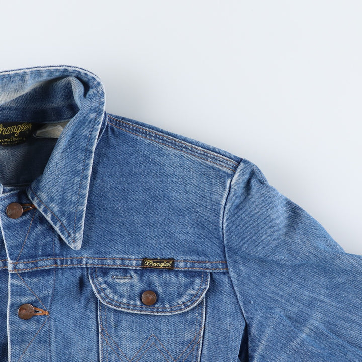 80'S Wrangler Black Tag Denim Jacket, G-Jean, Made in USA, Men's M Size, Vintage /eaa521126