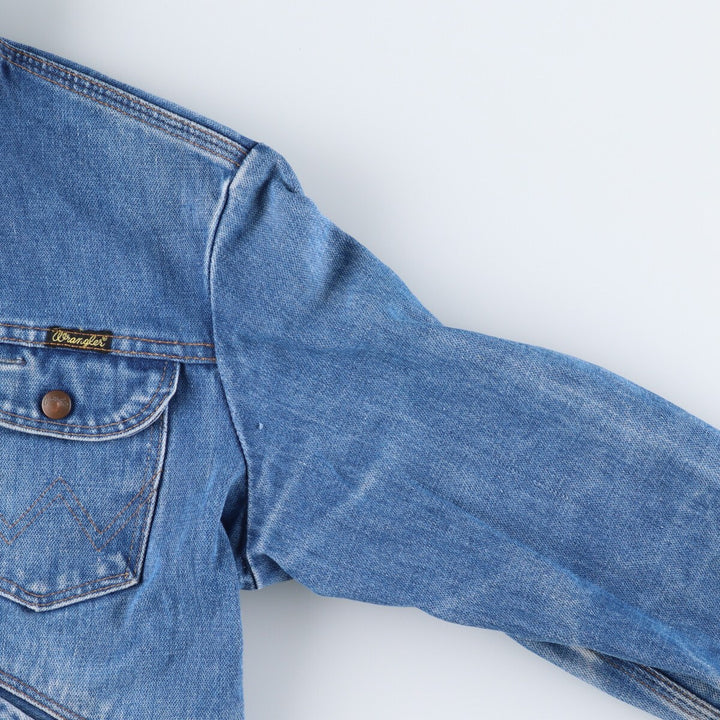 80'S Wrangler Black Tag Denim Jacket, G-Jean, Made in USA, Men's M Size, Vintage /eaa521126