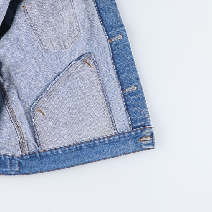 80'S Wrangler Black Tag Denim Jacket, G-Jean, Made in USA, Men's M Size, Vintage /eaa521126