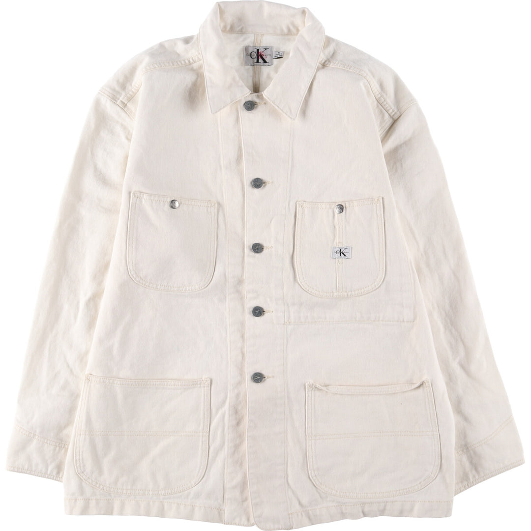 90s~00'S Calvin Klein JEANS denim coveralls men's XL size vintage /eaa521134