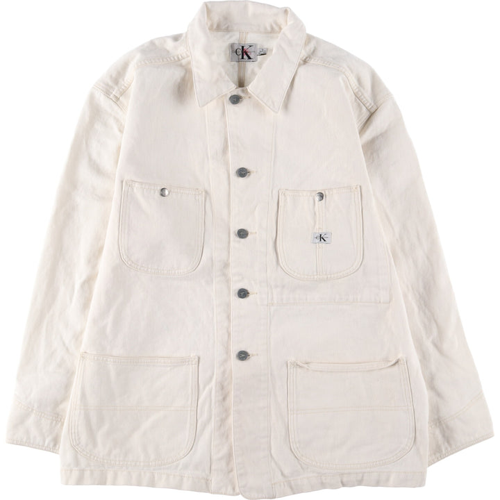 90s~00'S Calvin Klein JEANS denim coveralls men's XL size vintage /eaa521134