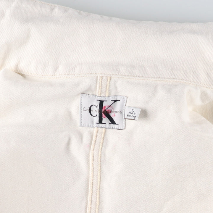 90s~00'S Calvin Klein JEANS denim coveralls men's XL size vintage /eaa521134