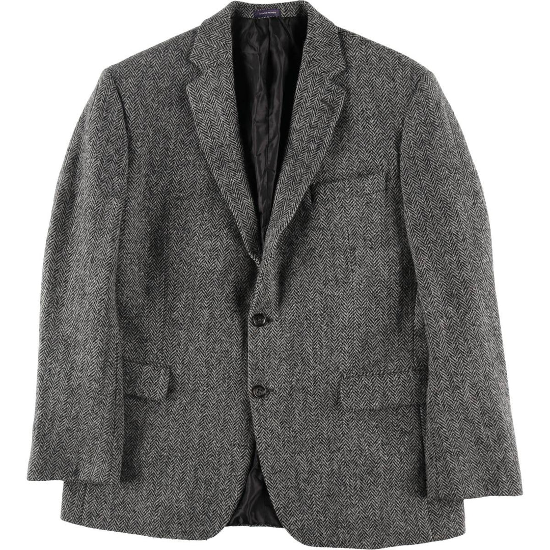STAFFORD Harris Tweed Herringbone Wool Tailored Jacket Men's L size /eaa521138