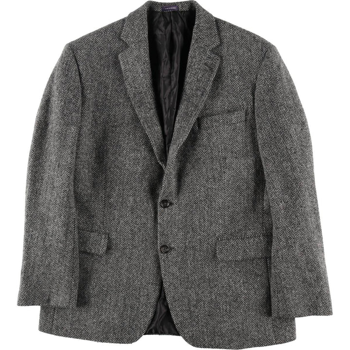 STAFFORD Harris Tweed Herringbone Wool Tailored Jacket Men's L size /eaa521138