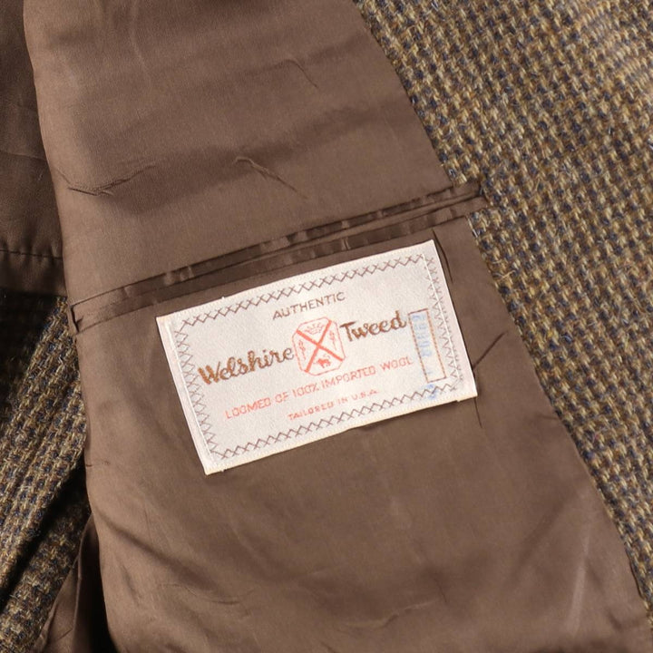 COUNTRY SQUIRE CLOTHES Welshire Tweed Jacket Made in USA Men's M size /eaa521139