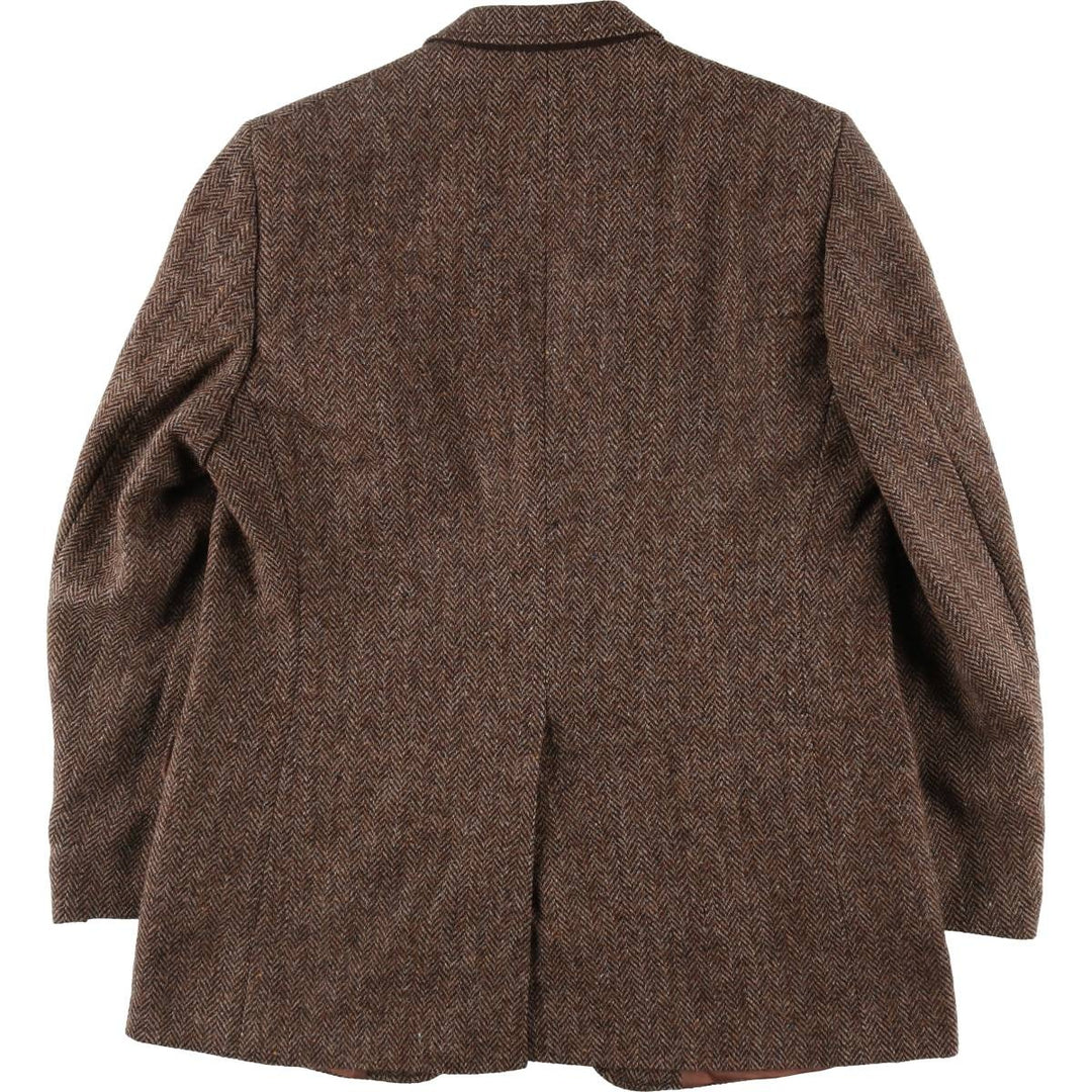 ROBERTSONS Harris Tweed Color Nep Herringbone Wool Tailored Jacket Made in Scotland Men's L size /eaa521140
