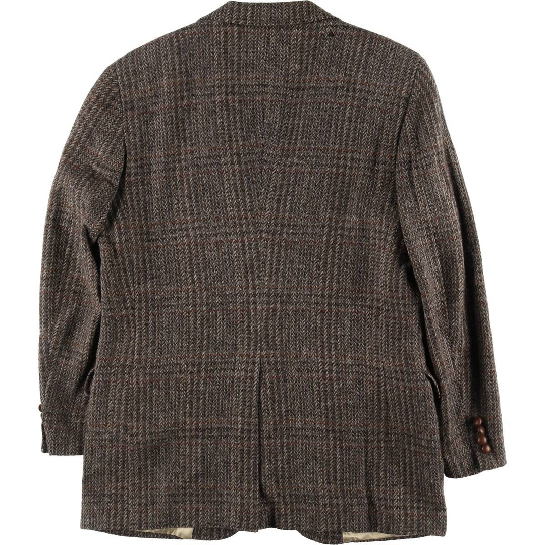 80'S Ralph Lauren CHAPS Check Pattern Wool Tailored Jacket Made in USA Men's L Size Vintage /eaa521143