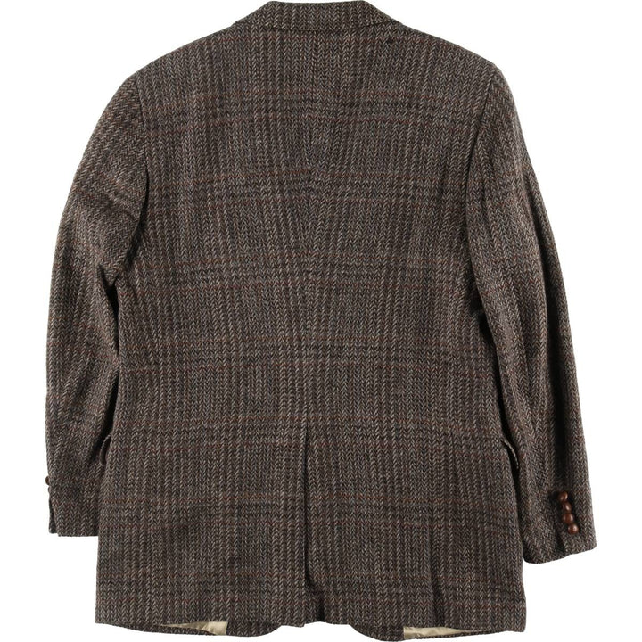 80'S Ralph Lauren CHAPS Check Pattern Wool Tailored Jacket Made in USA Men's L Size Vintage /eaa521143