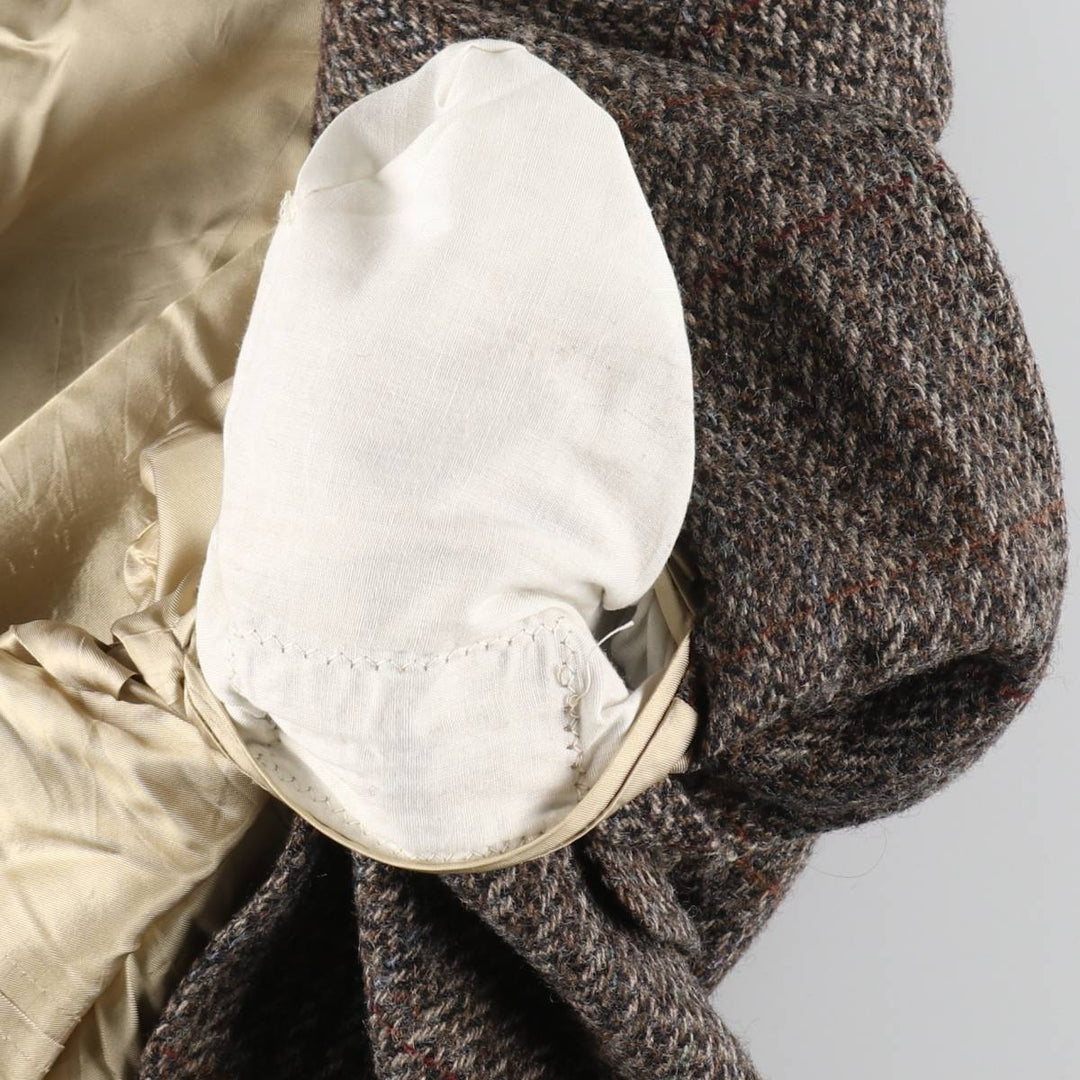 80'S Ralph Lauren CHAPS Check Pattern Wool Tailored Jacket Made in USA Men's L Size Vintage /eaa521143