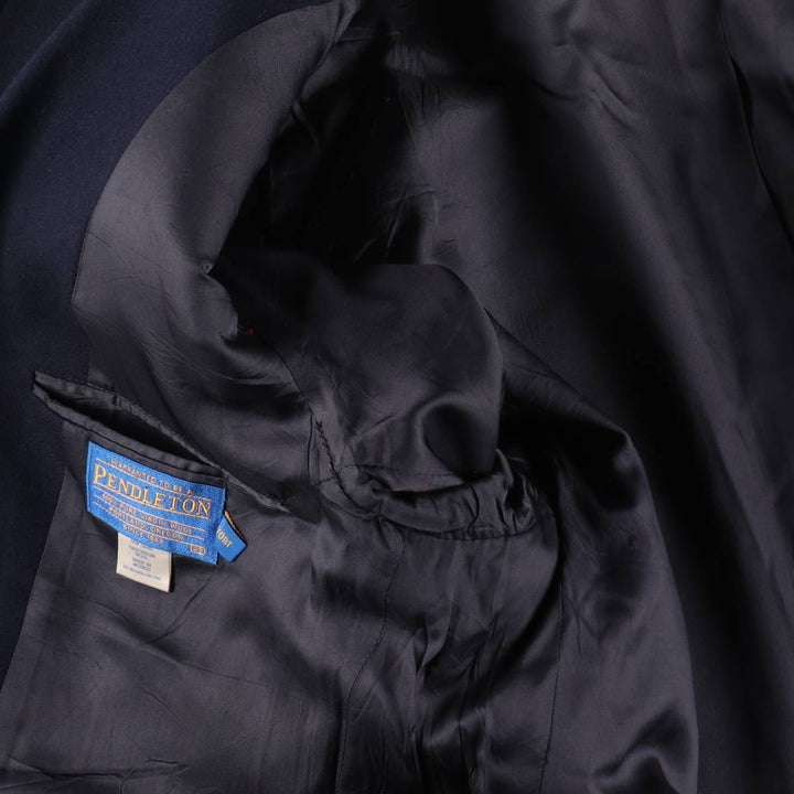 Pendleton Navy blazer, tailored jacket, men's size L wool navy blue type Vintage Second Hand