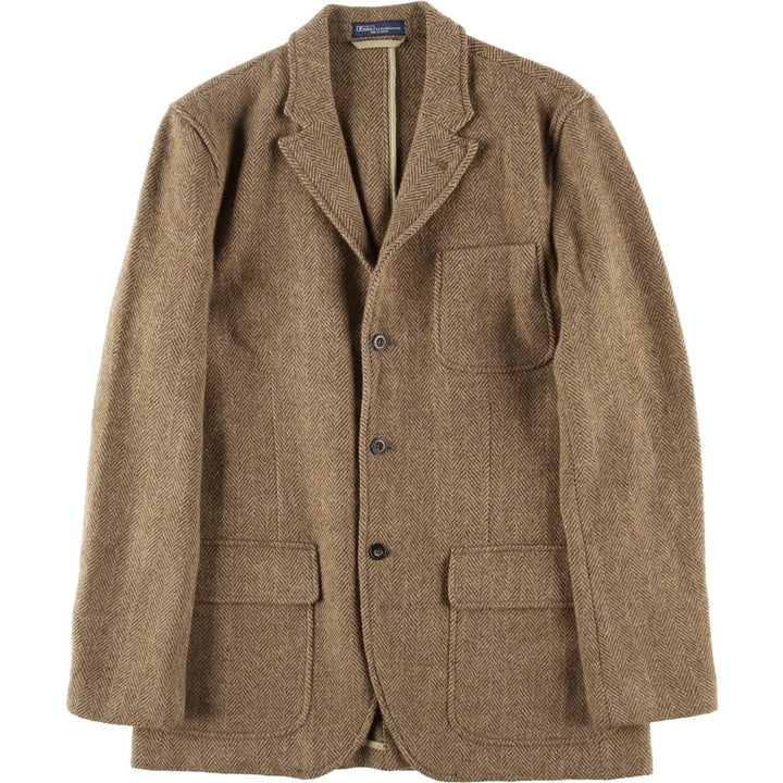 Ralph Lauren POLO by Ralph Lauren Herringbone Wool Tailored Jacket Men's L size / eaa521148