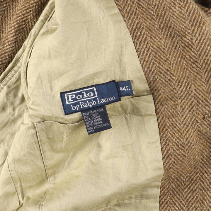 Ralph Lauren POLO by Ralph Lauren Herringbone Wool Tailored Jacket Men's L size / eaa521148