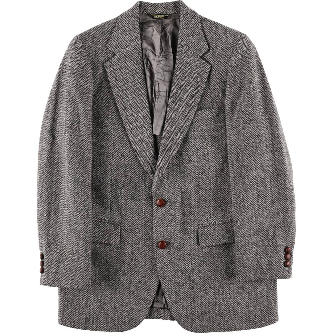 carl michaels Harris Tweed Herringbone Wool Tailored Jacket Made in USA Men's M size /eaa521149
